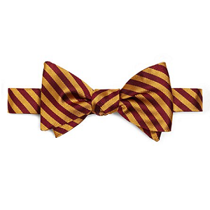 BB5 Repp Bow Tie - Gold-Burgundy